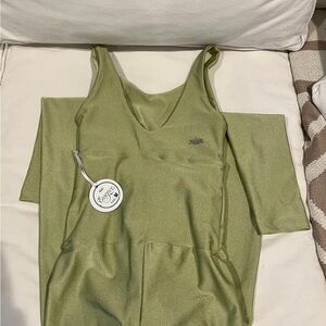 Olive Green Sleeveless Dress